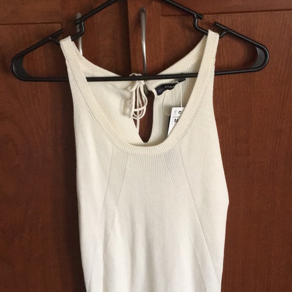 Zara WHITE Knit Dress NWT - Picture 5 of 7